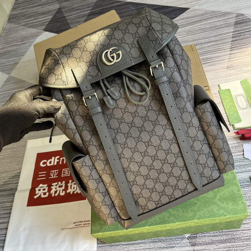 Gucci 598140 Ophidia GG Medium Backpack Grey