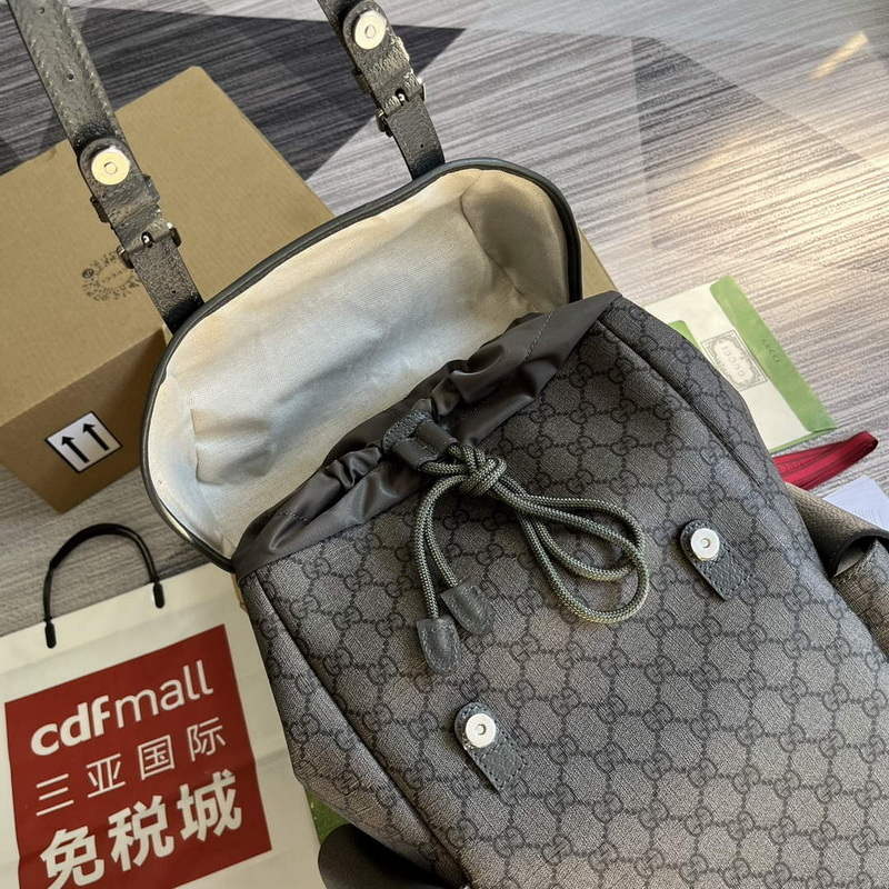 Gucci 598140 Ophidia GG Medium Backpack Grey