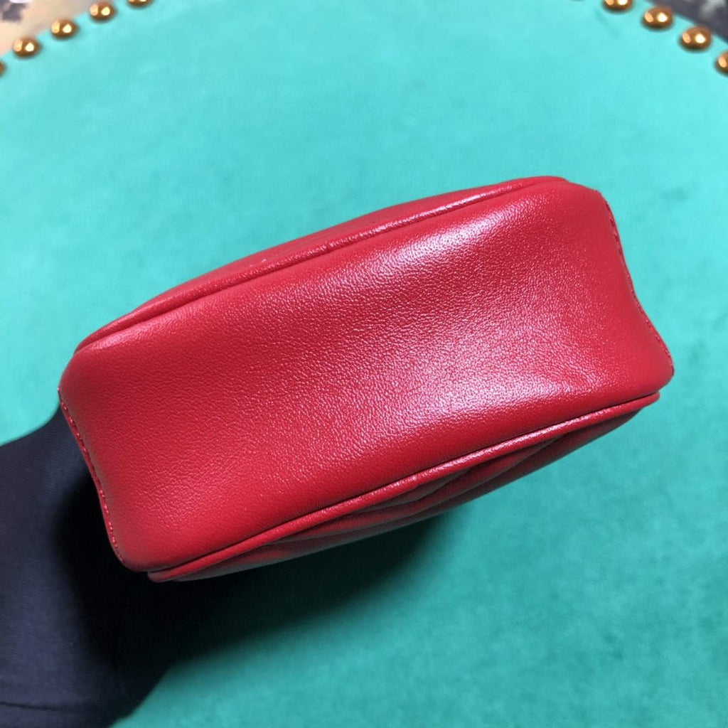 Gucci 598597 GG Marmont mini bag Red