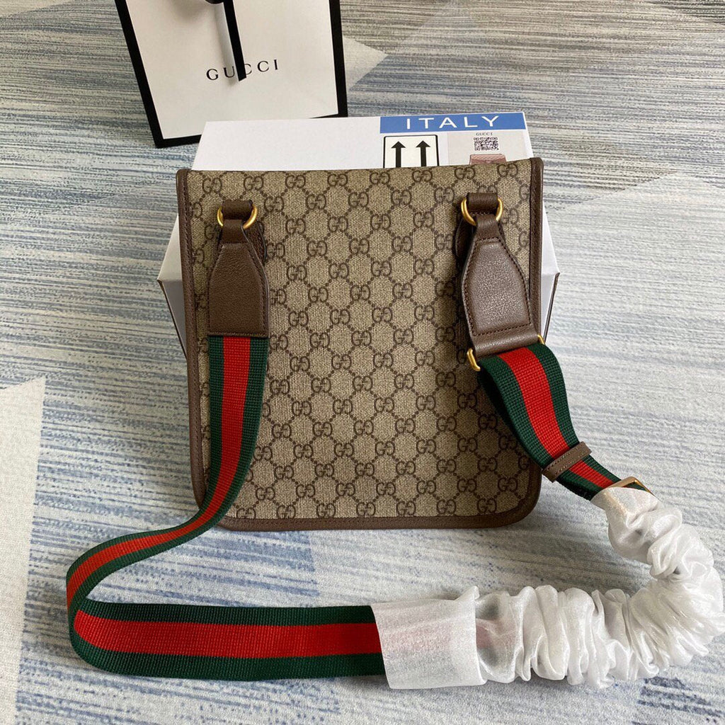 Gucci 599521 GG Supreme Medium Bag Beige