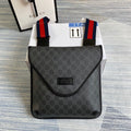 Gucci 599521 GG Supreme Medium Bag Black