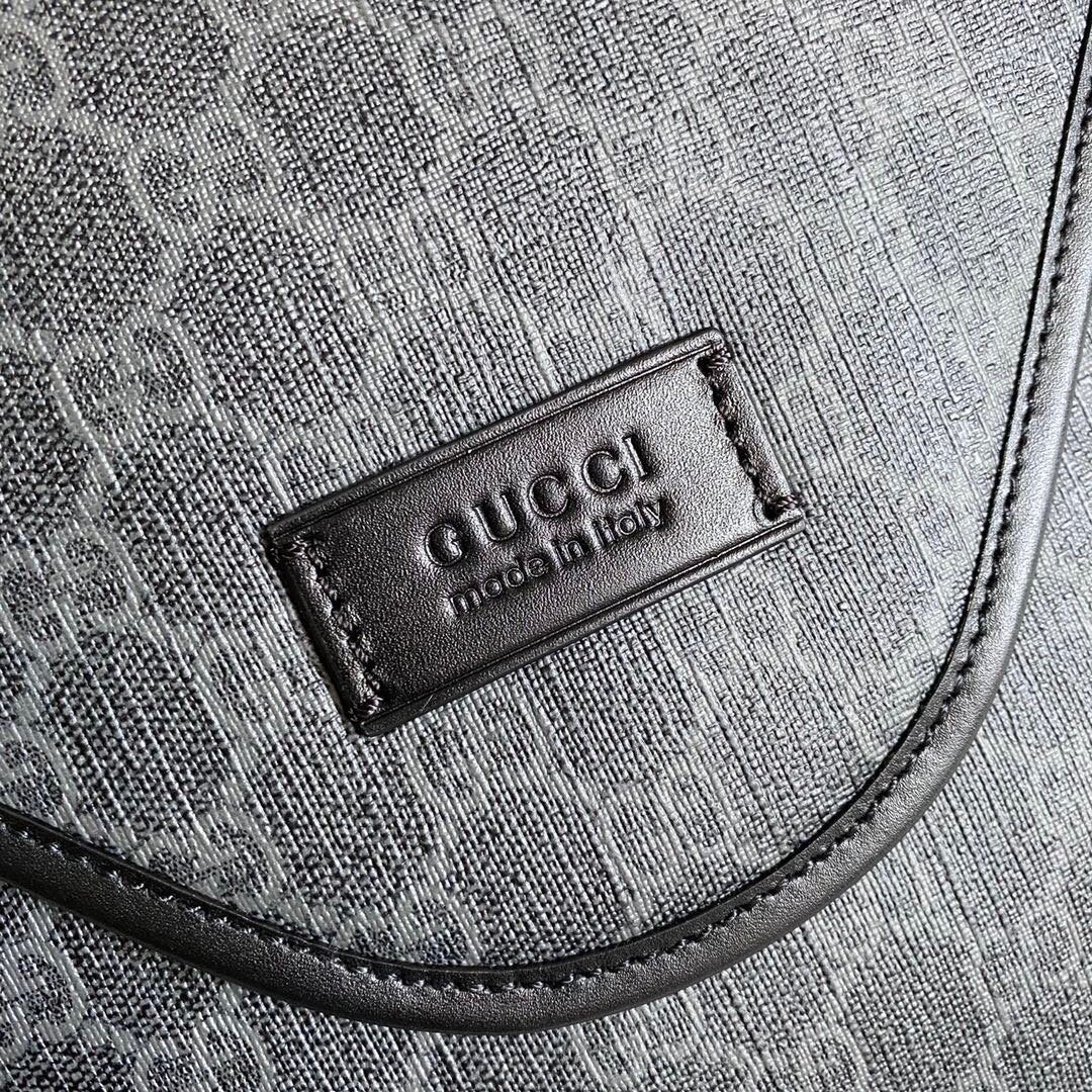 Gucci 599521 GG Supreme Medium Bag Black