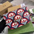 Gucci adidas x Gucci Horsebit 1955 shoulder bag 602204 blue and red leather - Default Title - View 1