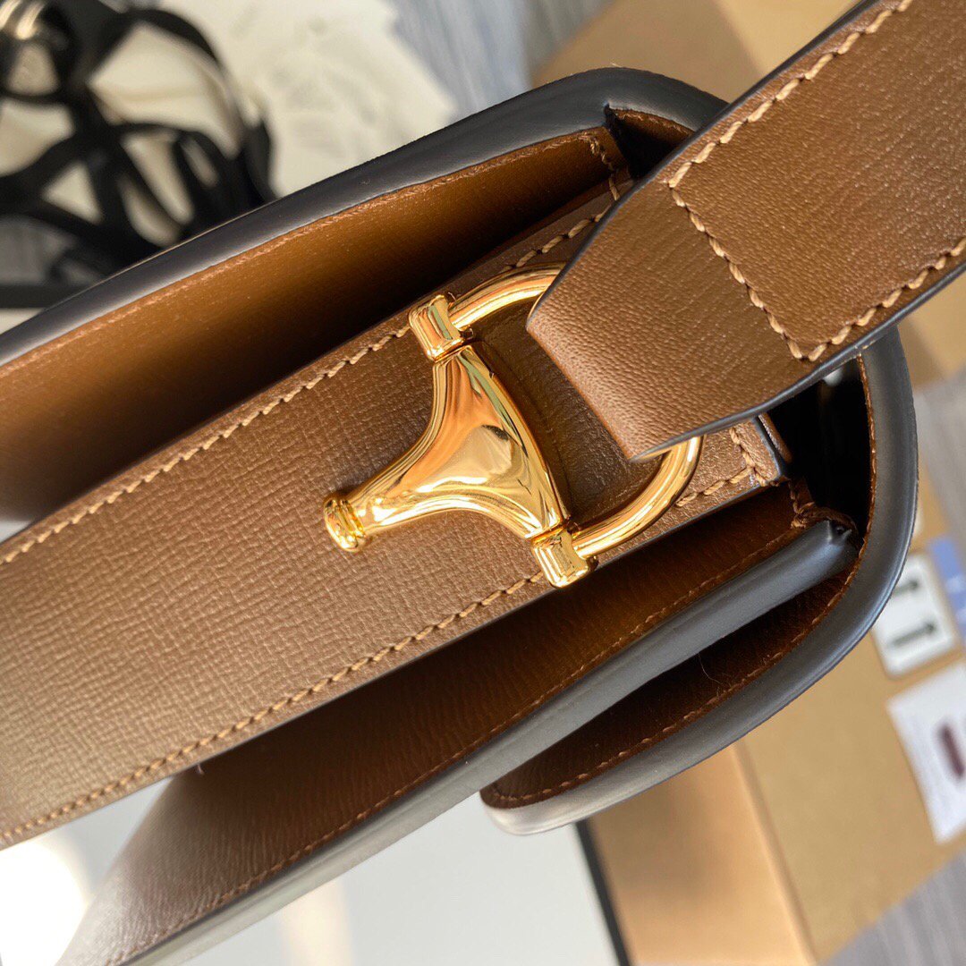 Gucci 602204 Gucci Horsebit 1955 Shoulder Bag Brown
