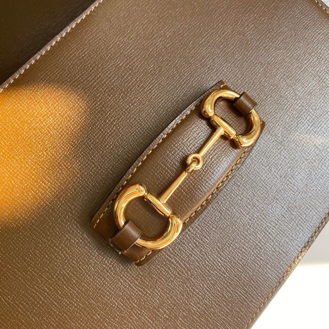 Gucci 602204 Gucci Horsebit 1955 Shoulder Bag Brown