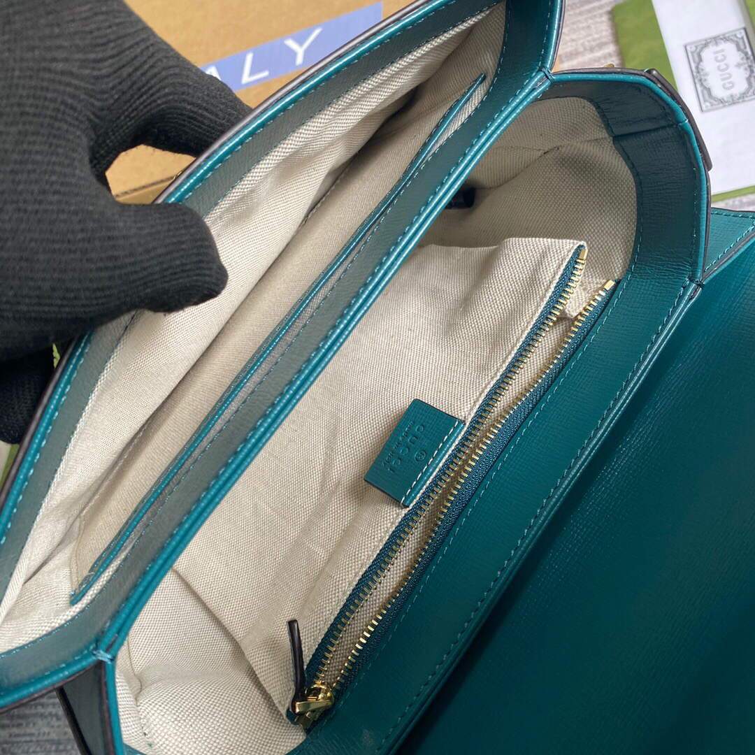 Gucci ‎602204 Gucci Horsebit 1955 Small Shoulder Bag Blue