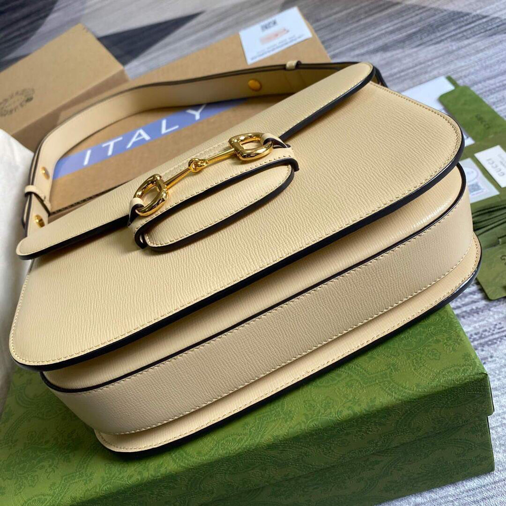 Gucci ‎602204 Gucci Horsebit 1955 Small Shoulder Bag Beige