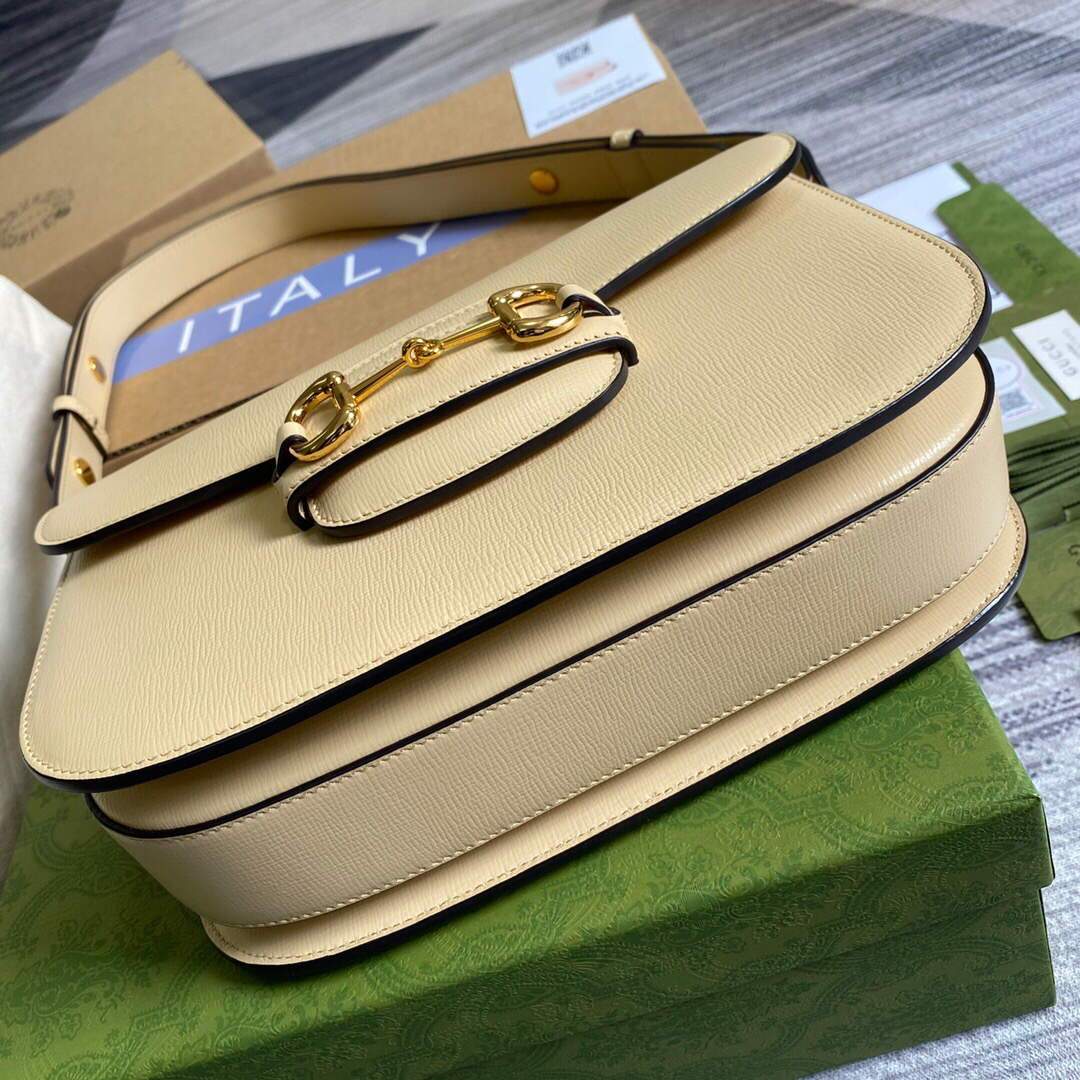 Gucci ‎602204 Gucci Horsebit 1955 Small Shoulder Bag Beige