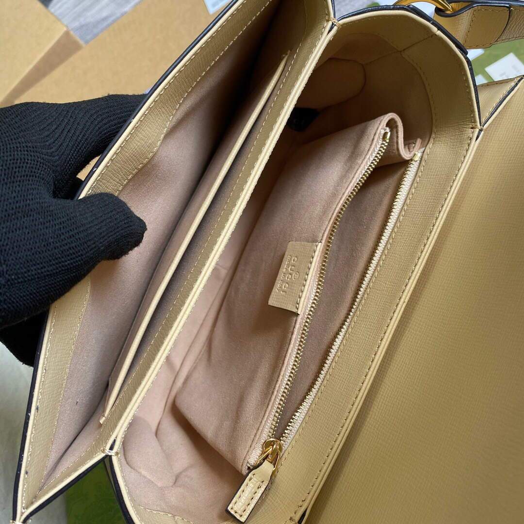 Gucci ‎602204 Gucci Horsebit 1955 Small Shoulder Bag Beige