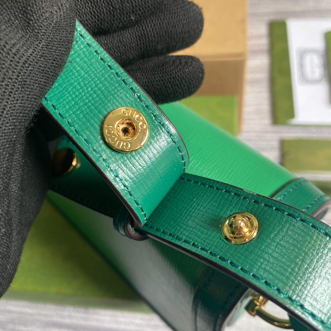 Gucci ‎602204 Gucci Horsebit 1955 Small Shoulder Bag Green