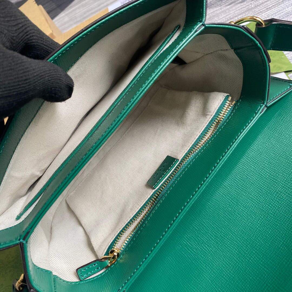 Gucci ‎602204 Gucci Horsebit 1955 Small Shoulder Bag Green