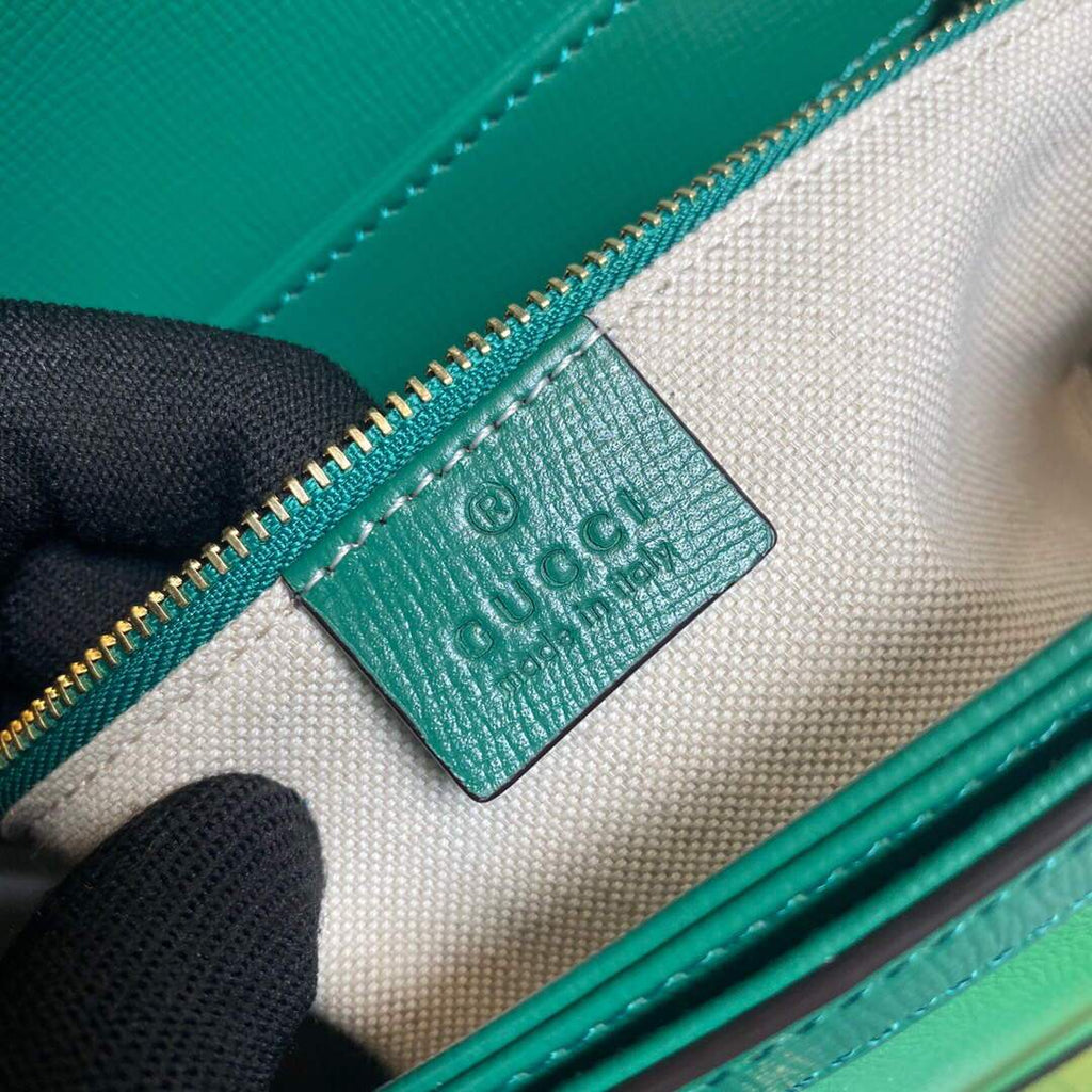 Gucci ‎602204 Gucci Horsebit 1955 Small Shoulder Bag Green
