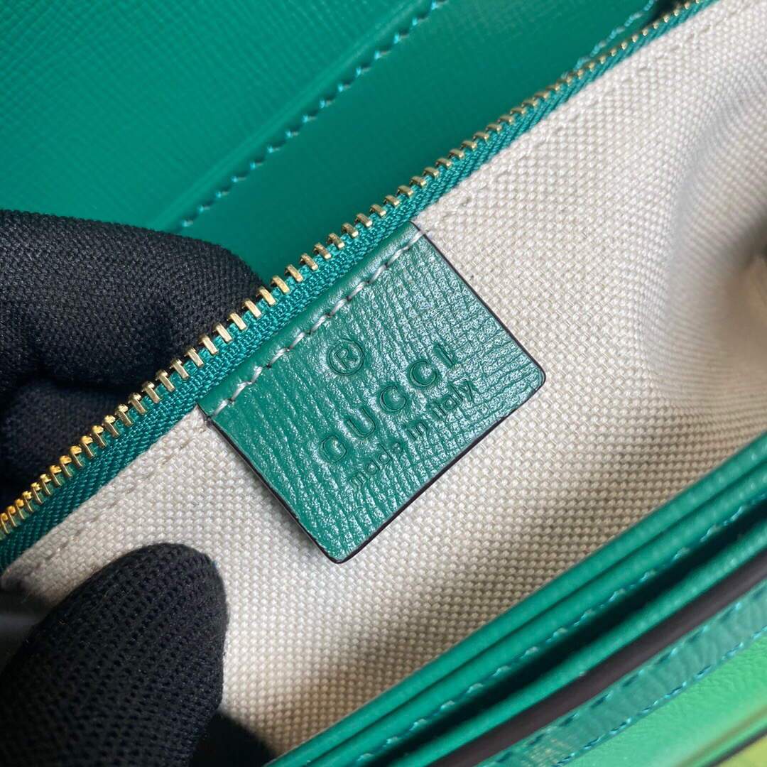Gucci ‎602204 Gucci Horsebit 1955 Small Shoulder Bag Green