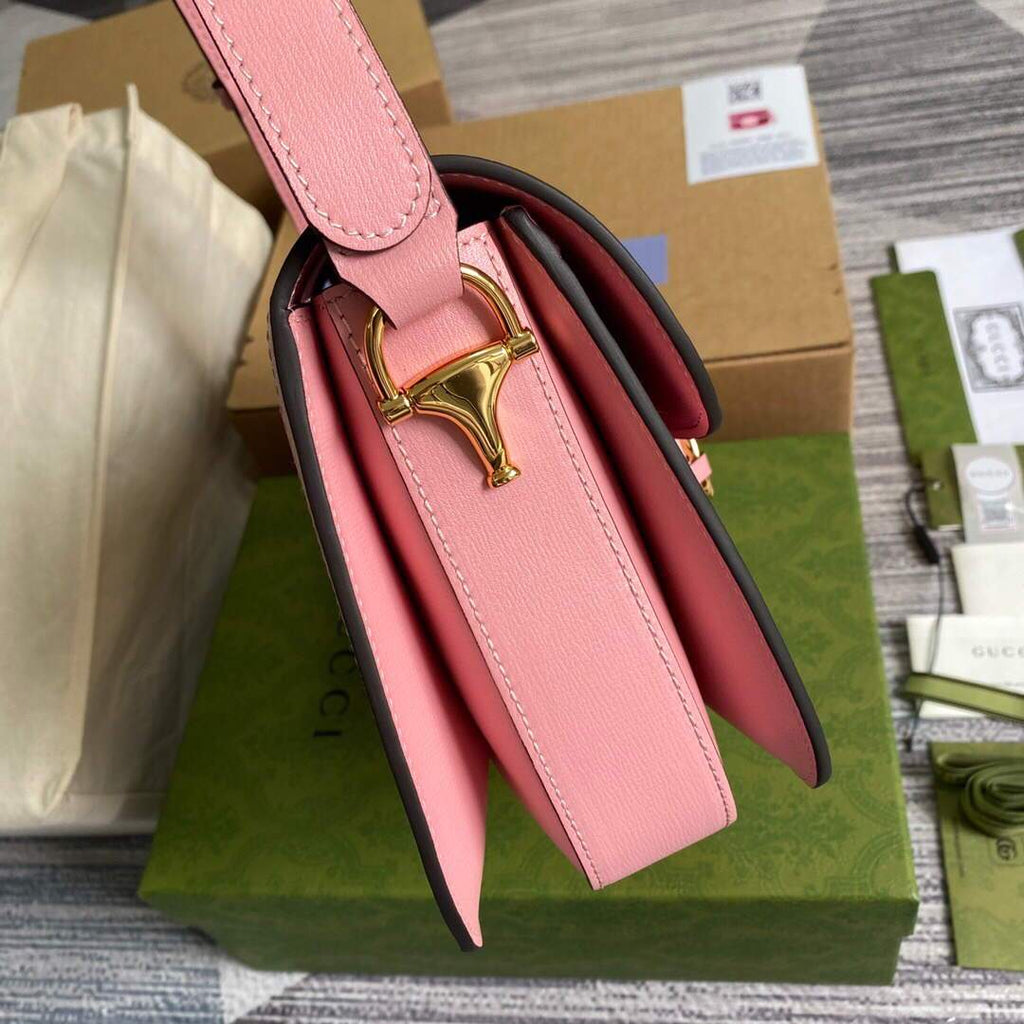 Gucci a€?02204 Gucci Horsebit 1955 Small Shoulder Bag Dark Red