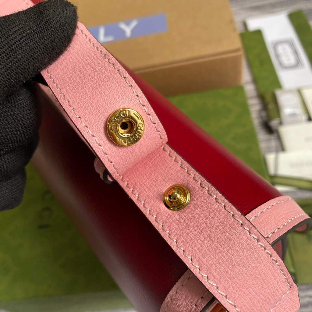 Gucci a€?02204 Gucci Horsebit 1955 Small Shoulder Bag Dark Red