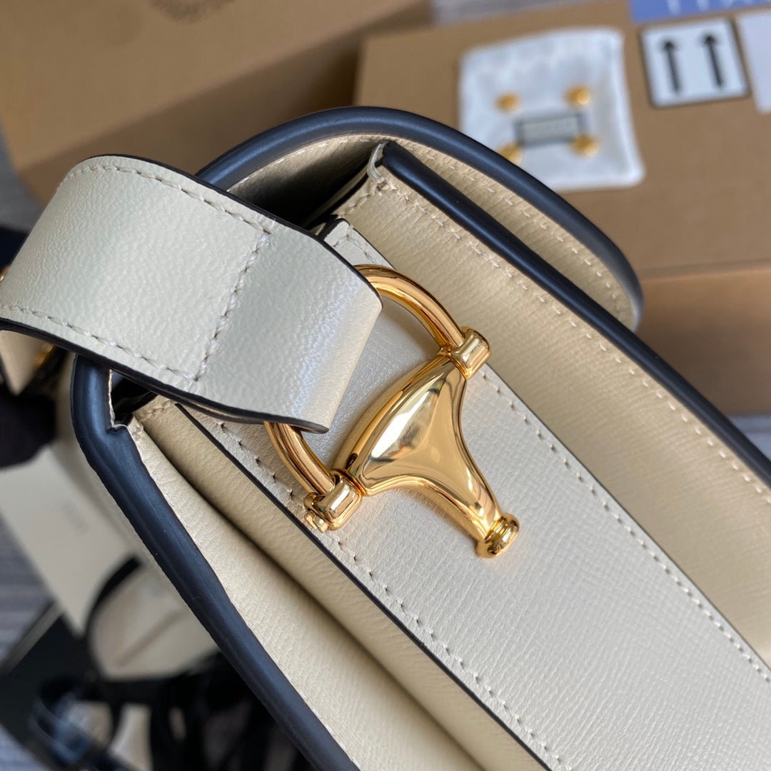 Gucci Horsebit 1955 shoulder bag 602204 Beige leather