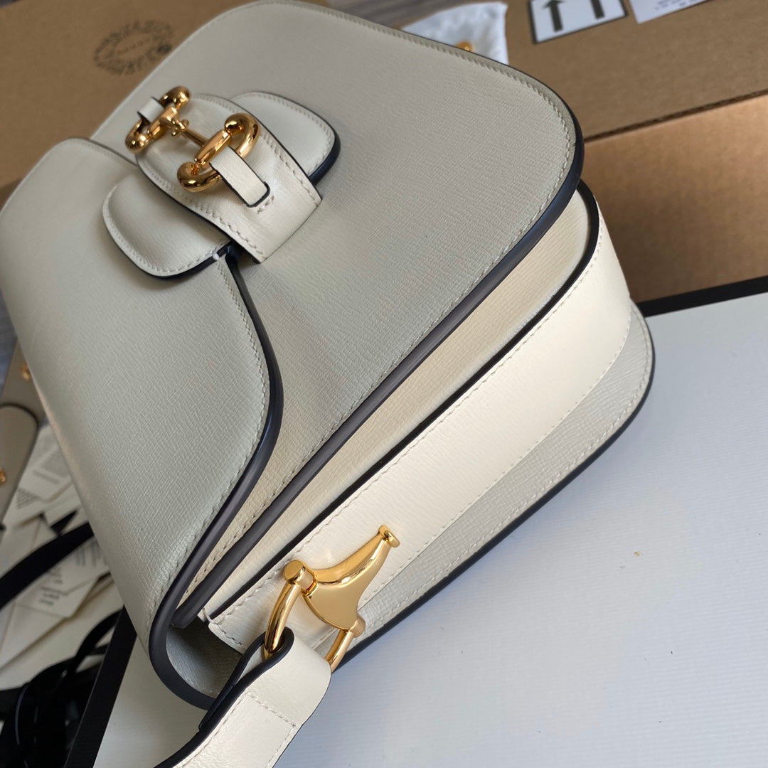 Gucci Horsebit 1955 shoulder bag 602204 Beige leather