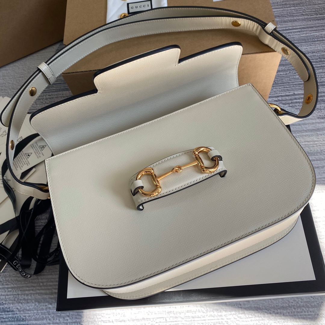 Gucci Horsebit 1955 shoulder bag 602204 Beige leather - Default Title - View 7