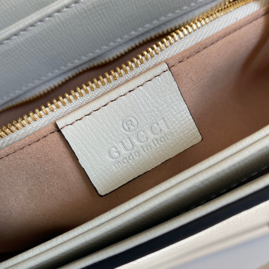 Gucci Horsebit 1955 shoulder bag 602204 Beige leather - Default Title - View 9