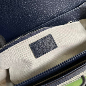 Gucci Horsebit 1955 shoulder bag 602204 beige with black leather - Default Title - View 9