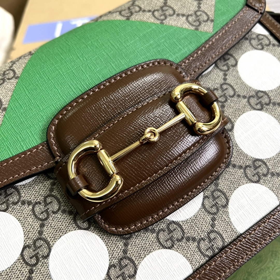 Gucci Horsebit 1955 shoulder bag Beige with 602204 brown leather - Default Title - View 5