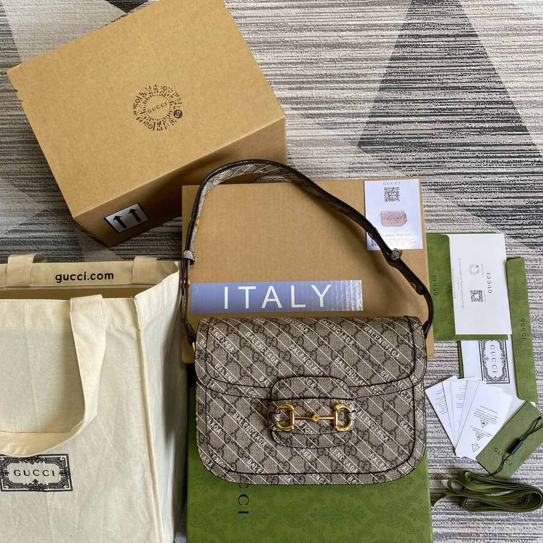 Gucci Horsebit 1955 shoulder bag 602204 Beige - Default Title - View 2