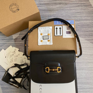 Gucci Horsebit 1955 shoulder bag 602204 Black leather - Default Title - View 1