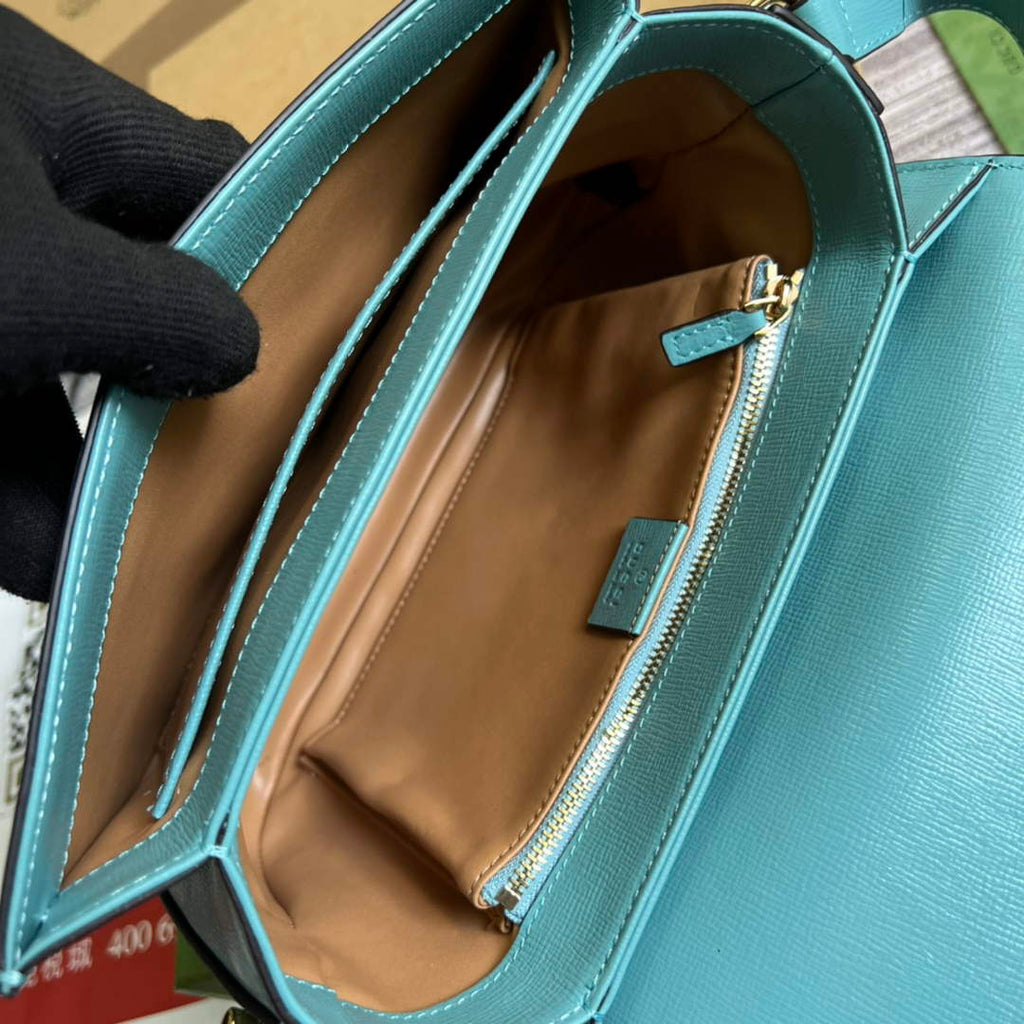 Gucci Horsebit 1955 shoulder bag 602204 Blue