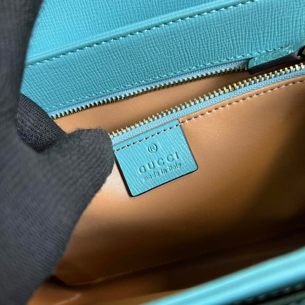 Gucci Horsebit 1955 shoulder bag 602204 Blue