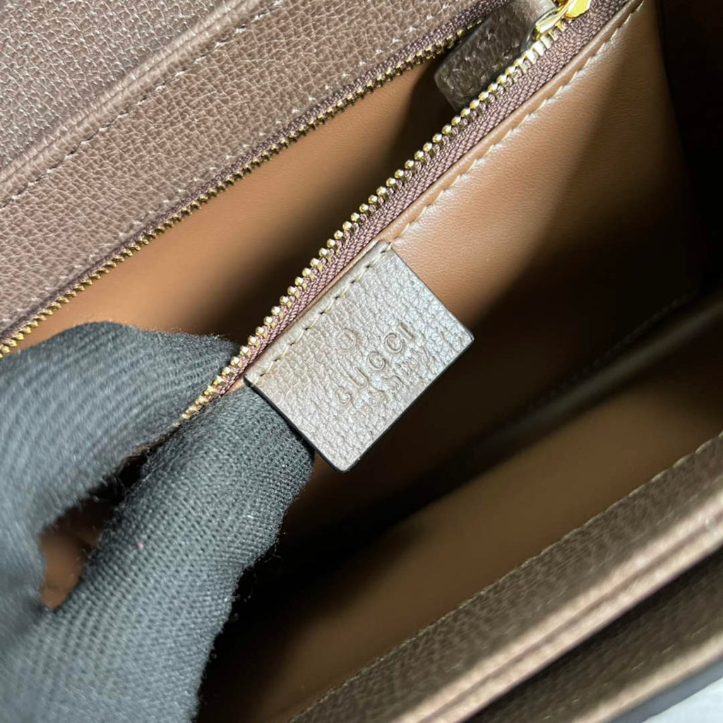 Gucci Horsebit 1955 shoulder bag 602204  brown with brown leather