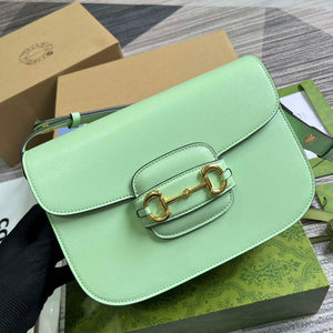 Gucci 602204 Horsebit 1955 shoulder bag Avocado Green - Default Title - View 4