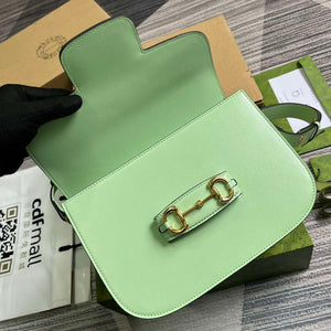 Gucci 602204 Horsebit 1955 shoulder bag Avocado Green - Default Title - View 7