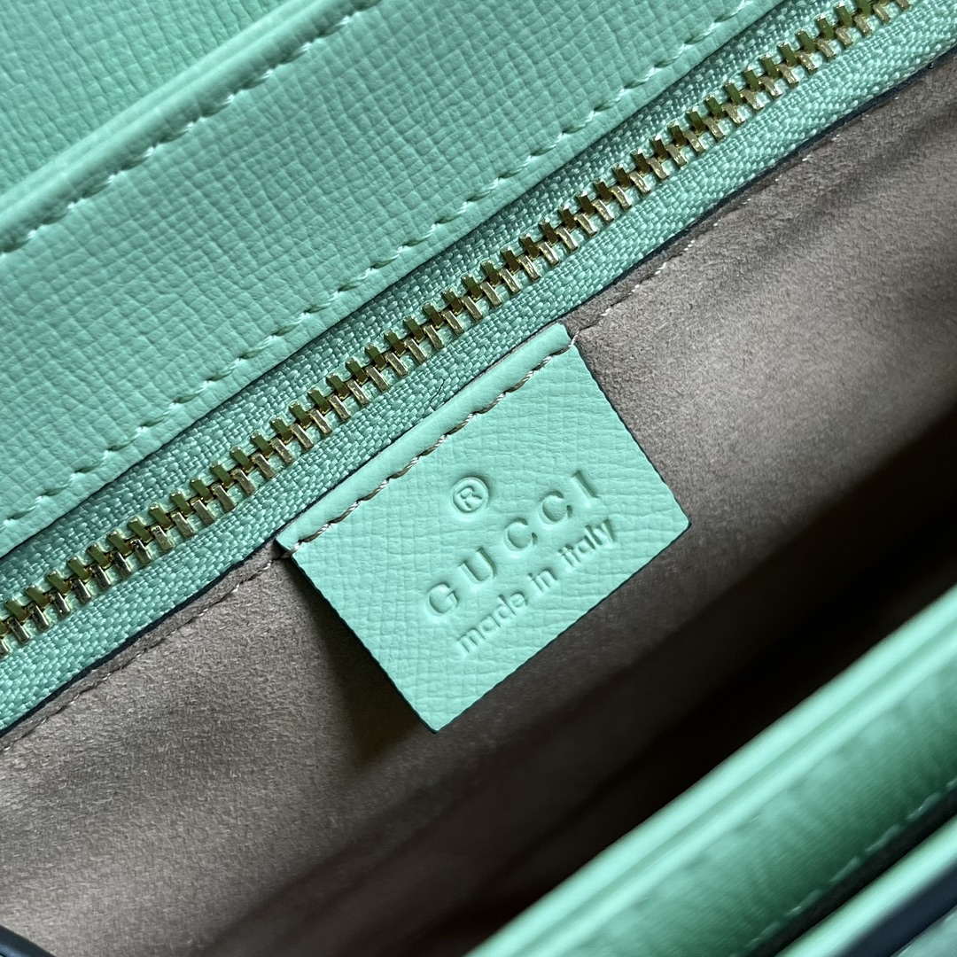 Gucci 602204 Horsebit 1955 shoulder bag Avocado Green - Default Title - View 9