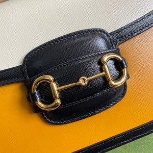 Gucci Horsebit 1955 shoulder bag 602204 yellow with beige - Default Title - View 5