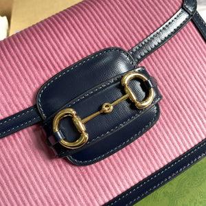 Gucci Horsebit 1955 small bag 602204 Pink corduroy - Default Title - View 5