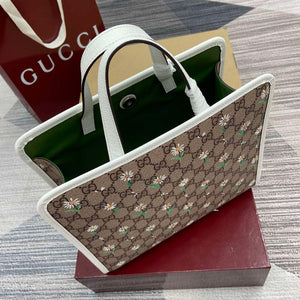 Gucci 605614 Children's Printed GG Tote Bag Beige - Default Title - View 4