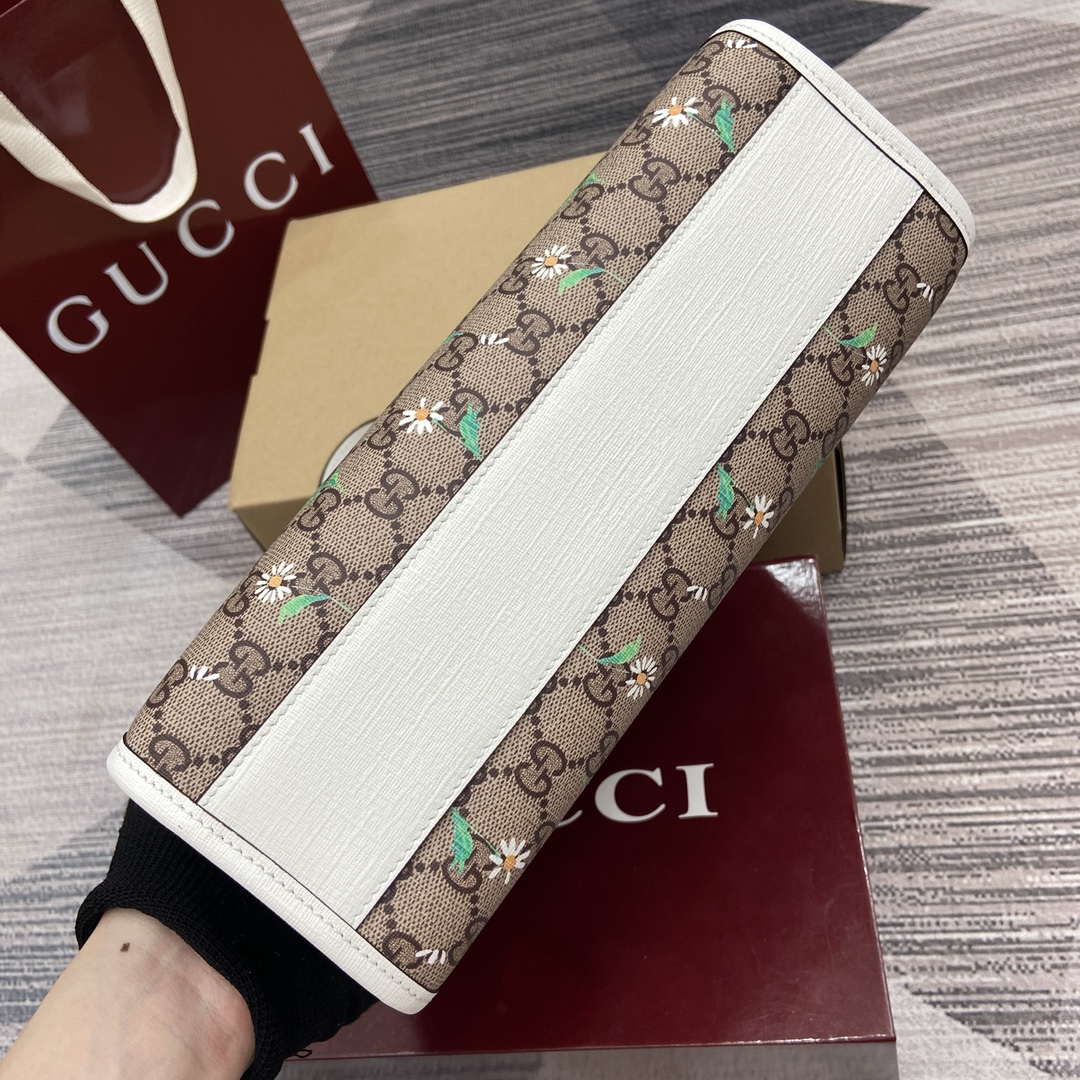 Gucci 605614 Children's Printed GG Tote Bag Beige - Default Title - View 6