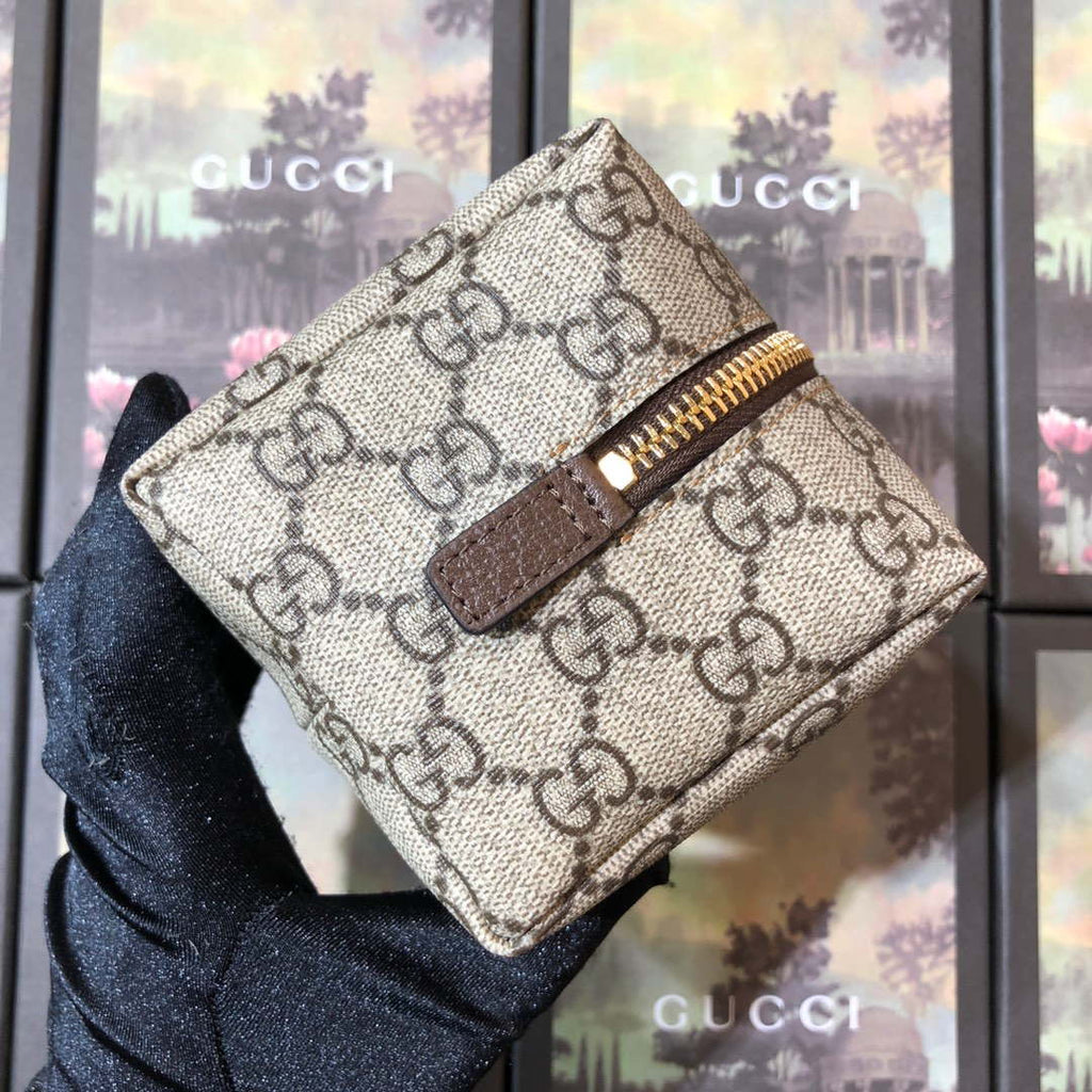 Gucci 611001 GG Ophidia GG Cosmetic Case Beige Brown