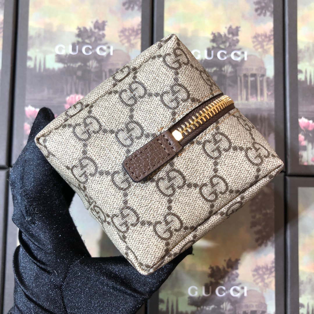 Gucci 611001 GG Ophidia GG Cosmetic Case Beige Brown