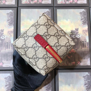 Gucci 611001 GG Ophidia GG Cosmetic Case Beige &Red - Default Title - View 4