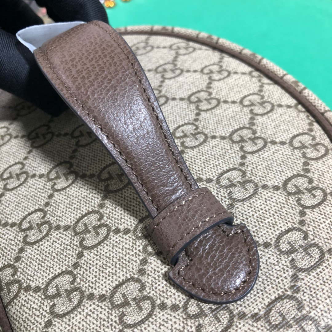 Gucci 611001 GG Supreme Ophidia Cosmetic Case Beige ebony