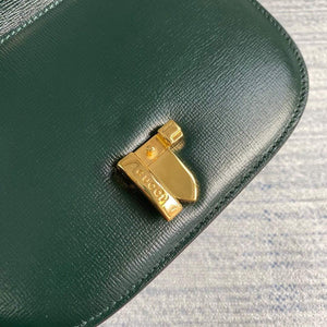 Gucci 615965 Sylvie 1969 Flap Mini Shoulder Bag Green - luxibagsmall