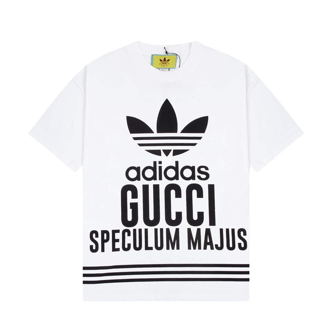 Gucci 616036 Adidas x Gucci Cotton Jersey Men Women's T-shirt G38682