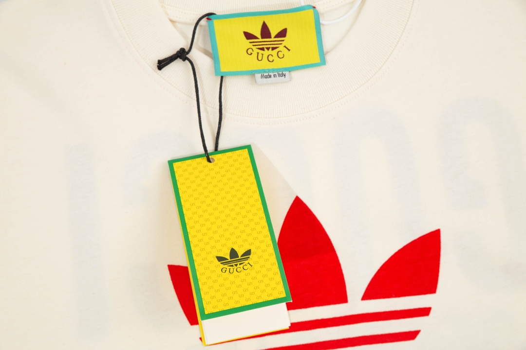 Gucci 616036 Adidas x Gucci Cotton Jersey Men Women's T-shirt G38683