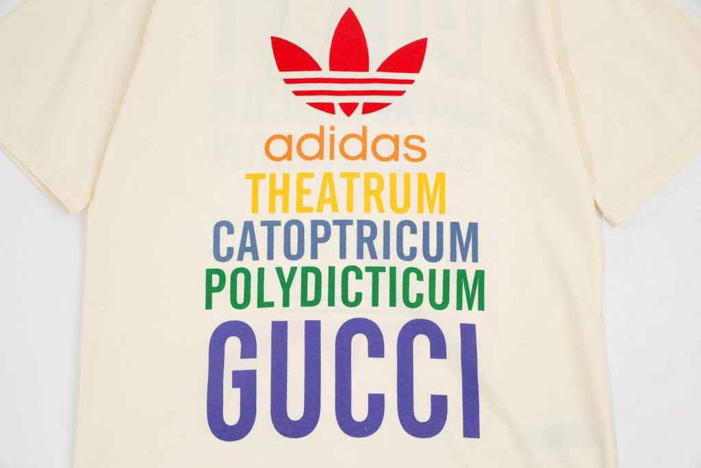 Gucci 616036 Adidas x Gucci Cotton Jersey Men Women's T-shirt G38683