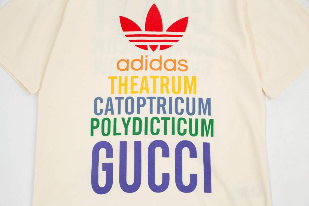 Gucci 616036 Adidas x Gucci Cotton Jersey Men Women's T-shirt G38683