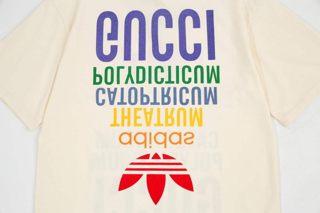 Gucci 616036 Adidas x Gucci Cotton Jersey Men Women's T-shirt G38683
