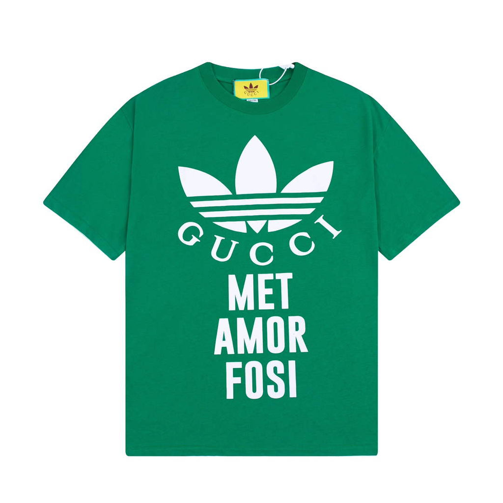 Gucci 616036 Adidas x Gucci Cotton Jersey Men Women's T-shirt G38684