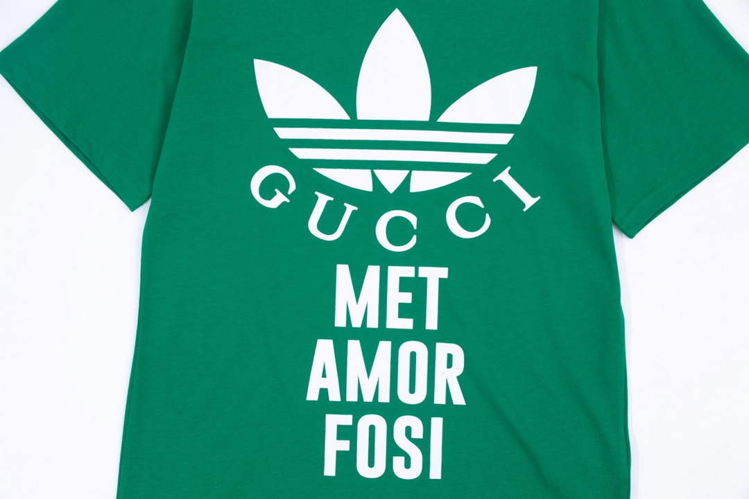 Gucci 616036 Adidas x Gucci Cotton Jersey Men Women's T-shirt G38684