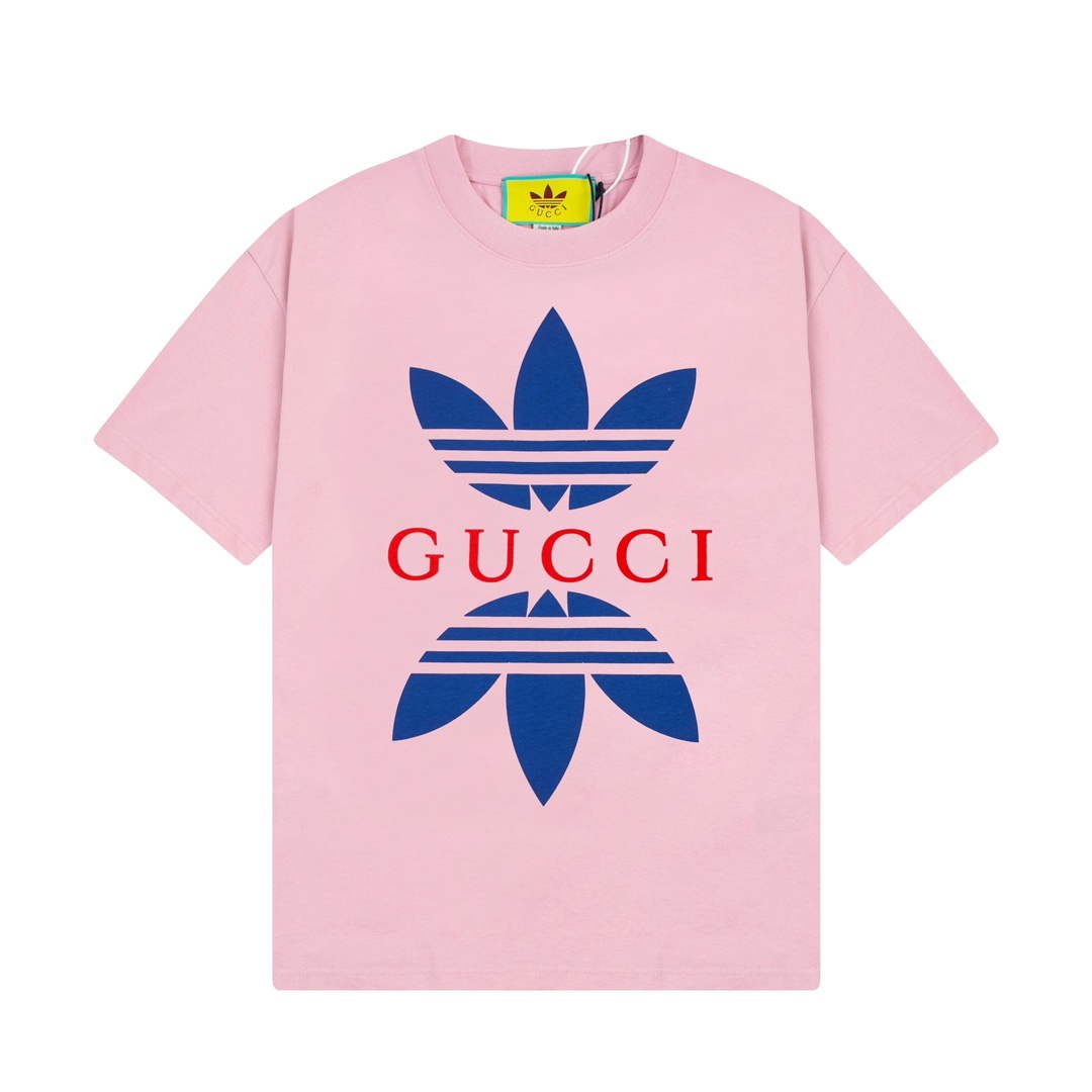 Gucci 616036 Adidas x Gucci Cotton Jersey Men Women's T-shirt G38685